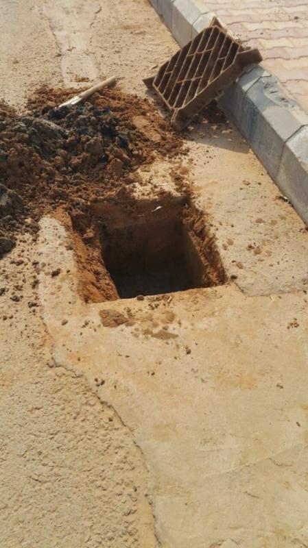 تنظيف مناهل تصريف الأمطار بعريعرة