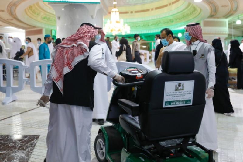 4 مداخل و3 نقاط توزيع للعربات بالمسجد الحرام