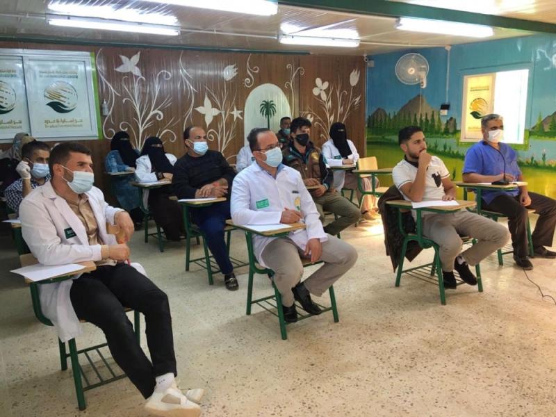 تثقيف اللاجئين بمخيم «الزعتري» صحيا
