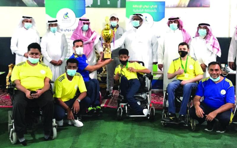 الأحساء بطل بوتشيا الشلل الدماغي والرس وأبها إلى ممتاز الهدف