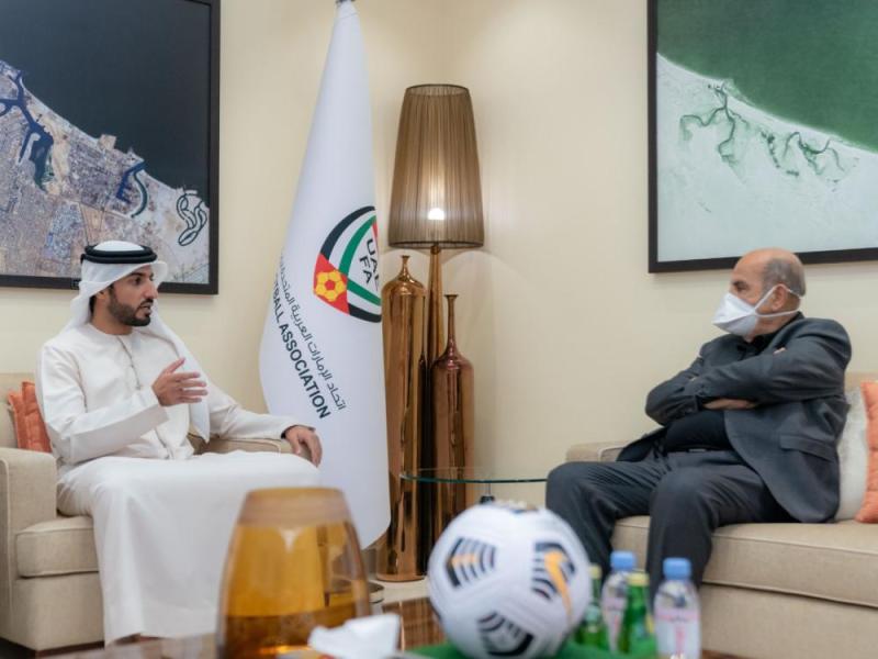 نائب رئيس الاتحاد العربي يزور 'اتحاد الإمارات'