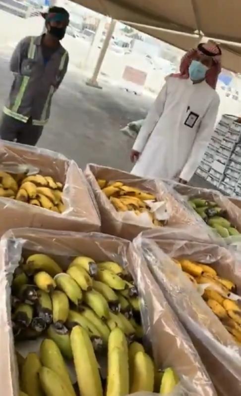 3 فرق رقابية تضبط شحنة موز فاسدة