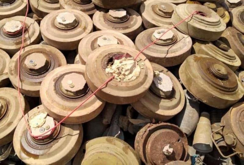 'مسام' ينتزع 1385 لغما حوثيا جديدا خلال أسبوع 