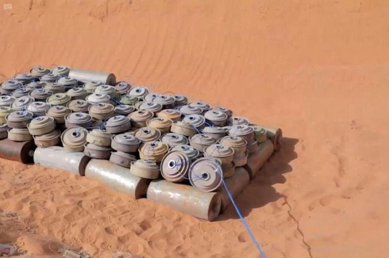 «مسام» ينتزع 1630 لغما حوثيا في أسبوع