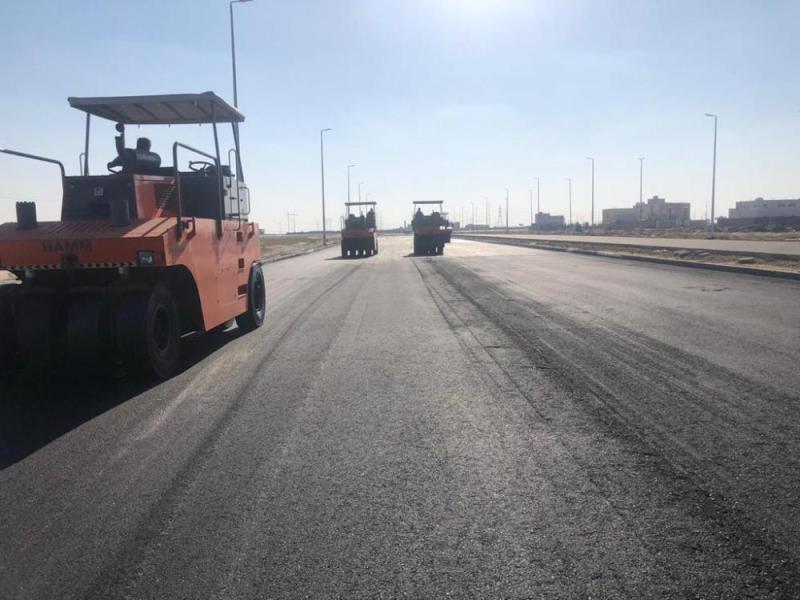 الإنتهاء من سفلتة طريق الملك سلمان بالخفجي