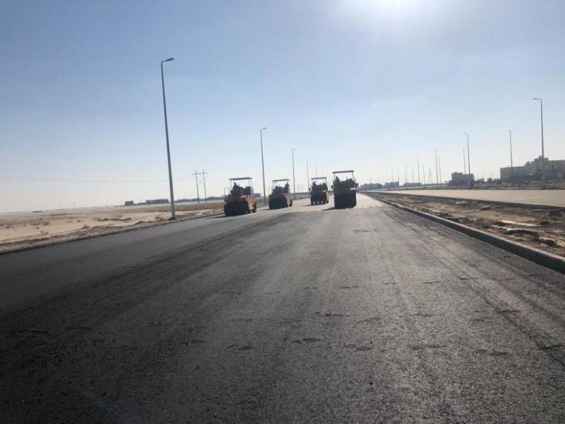 الإنتهاء من سفلتة طريق الملك سلمان بالخفجي