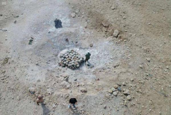 'مسام' ينتزع 1,352 لغمًا  جديدا في اليمن 
