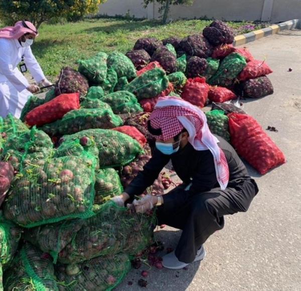 وزنها 2 طن.. إتلاف صفقة بصل بالسوق المركزي بالدمام
