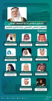 وزير التعليم يصدر قراراً بتشكيل مجلس إدارة معهد التطوير المهني
