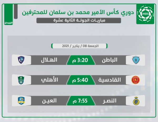 الباطن والهلال.. موقعة الأهداف المختلفة