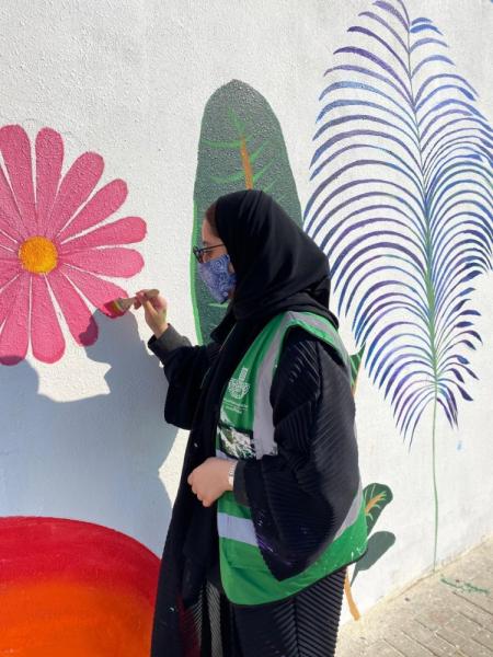 «حدائق الفن».. 5 آلاف ساعة تطوعية في «القادسية»