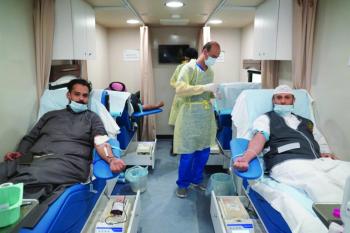 حملة التبرع بالدم في خيرية الكلابية