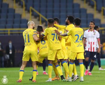 النصر يعاقب الوحدة بثلاثية