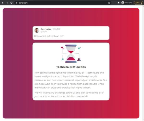 حظر تطبيق بارلر في أمازون