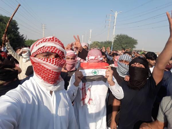 أحد احتجاجات شعب الأحواز ضد الاحتلال الإيراني في 2019 (اليوم)