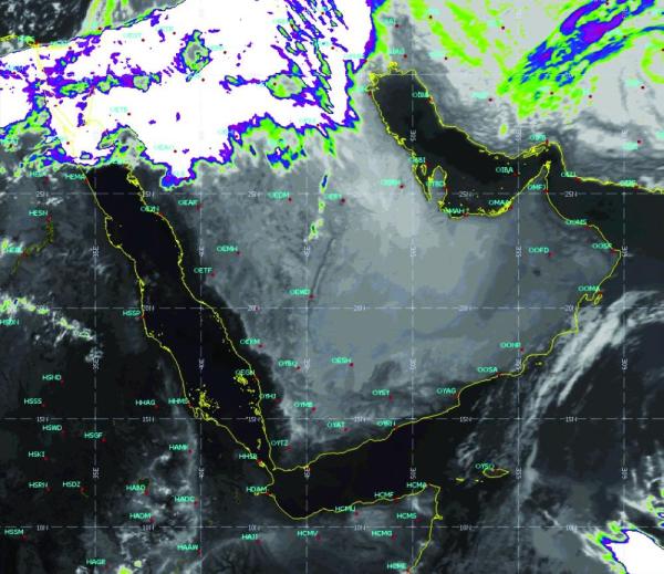 المؤشرات الجوية لمناطق المملكة