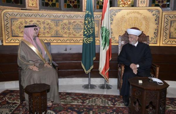 مفتي لبنان يستقبل سفير المملكة