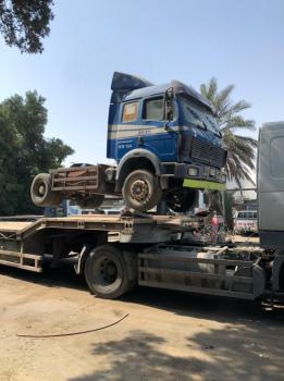 رفع الشاحنات المهملة وإزالة التعديات غرب الدمام