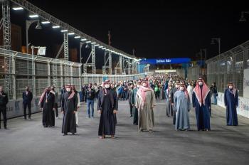 «فورمولا الدرعية» يزهو بزيارة ولي العهد