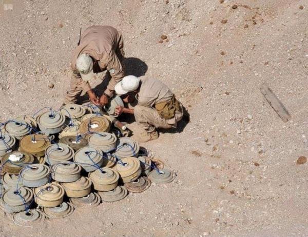 مسام ينتزع 1428 لغماً في اليمن خلال أسبوع