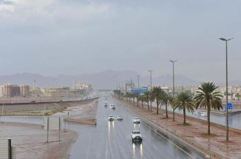 7 ساعات أمطار رعدية على ‏حائل