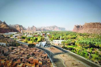 «العلا».. واحات خضراء وسط الجبال الشامخة