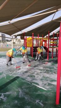 غسيل وتنظيف ألعاب الأطفال بكورنيش الخبر