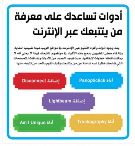 أدوات تساعدك على معرفة من يتتبعك عبر الإنترنت