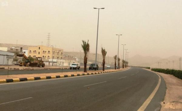 «الأرصاد» عوائق ترابية على المدينة المنورة