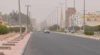 رياح وأتربة على تبوك حتى السادسة مساءً
