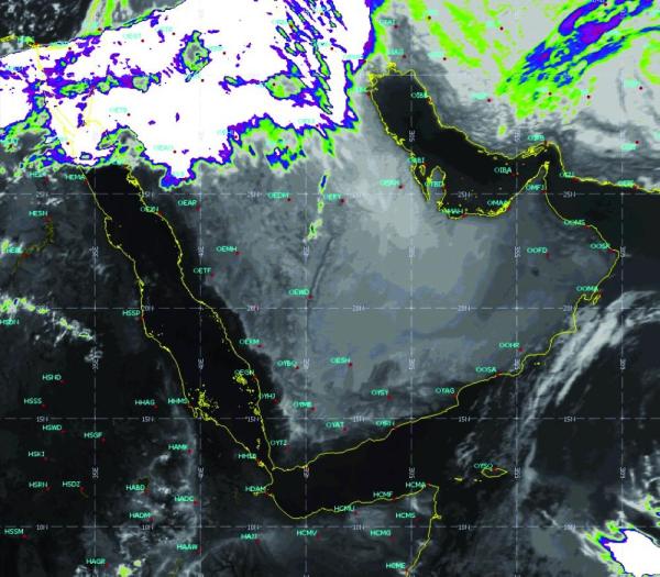 المؤشرات الجوية لمناطق المملكة