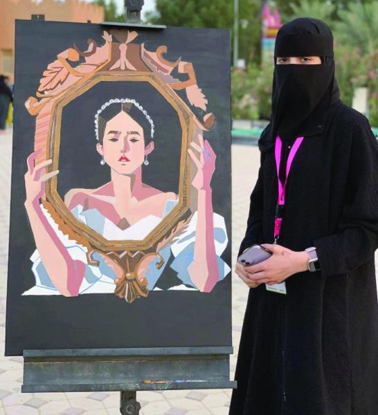 الرسم في الهواء الطلق بملتقى «همسات ثقافية»