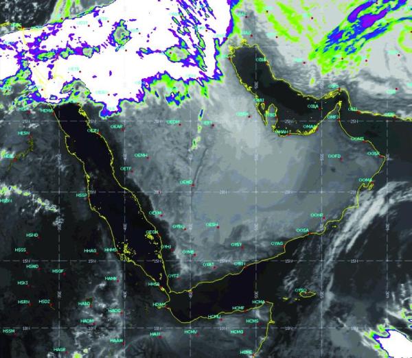 المؤشرات الجوية لمناطق المملكة