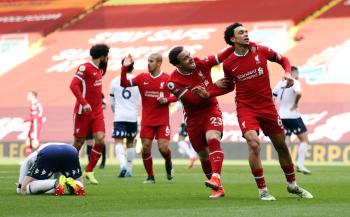 ليفربول يستعيد مذاق الانتصارات على ملعبه أمام أستون فيلا