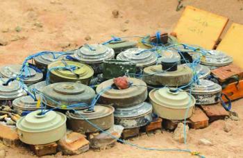 «مسام» يطهر أراضي اليمن من 1665 لغما حوثيا