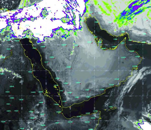 المؤشرات الجوية لمناطق المملكة