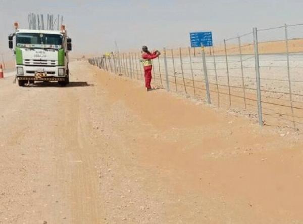 صيانة الجزيرة الوسطية بطريق الرياض الدمام‬