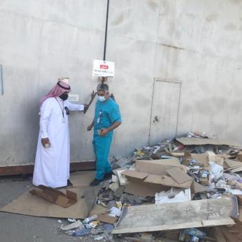 إغلاق مستودع غير مرخص بالخالدية