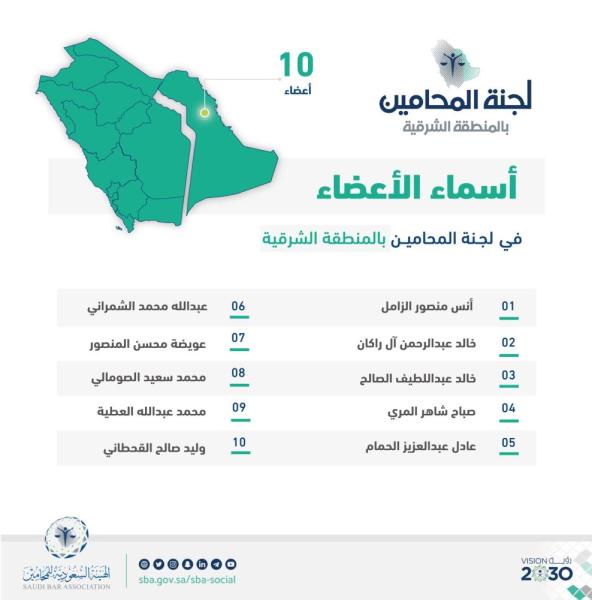 بالأسماء.. «هيئة المحامين» تكشف الأعضاء الجدد بالشرقية