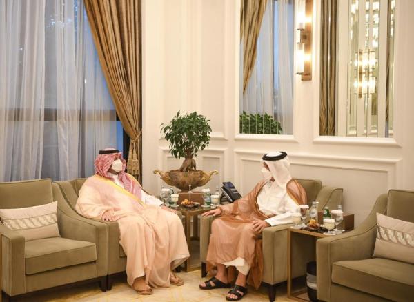 الأمير تركي بن محمد بن فهد يصل الدوحة