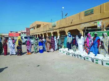 105 أطنان غذاء للسودان وموريتانيا
