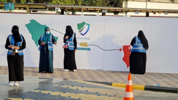 «صحتك أمانة».. جدارية توعوية بـ«تدابير كورونا»