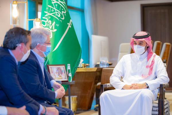 وزير الرياضة يستقبل رئيس نادي أتليتكو مدريد