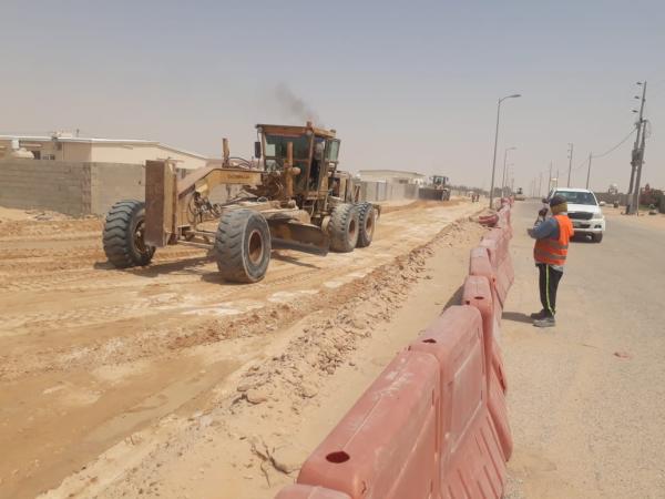 سفلتة 90 ألف متر طرق بالأحساء