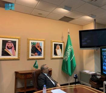 «المُعلمي» و«الوشمي» يناقشان مبادرات تعزيز «العربية» بالأمم المتحدة