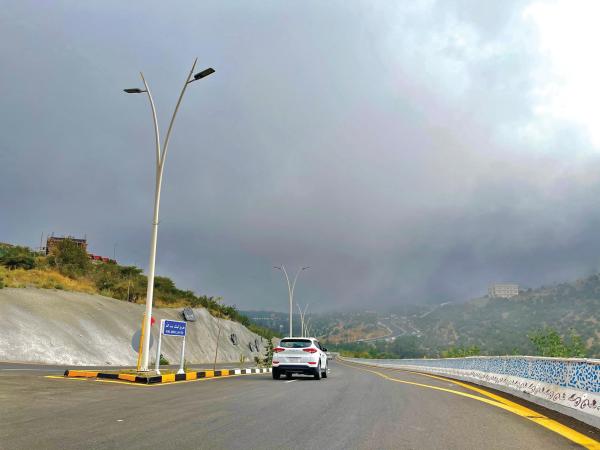 «ضباب الباحة».. لوحة فنية يحفها البياض