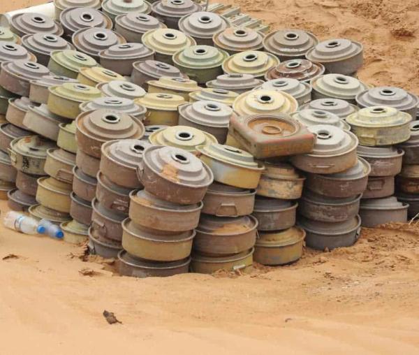 «مسام» يطهر الأراضي اليمنية من 1186 لغما حوثيا