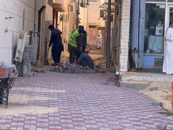 طبقة إنترلوك بأحياء الطرف القديمة