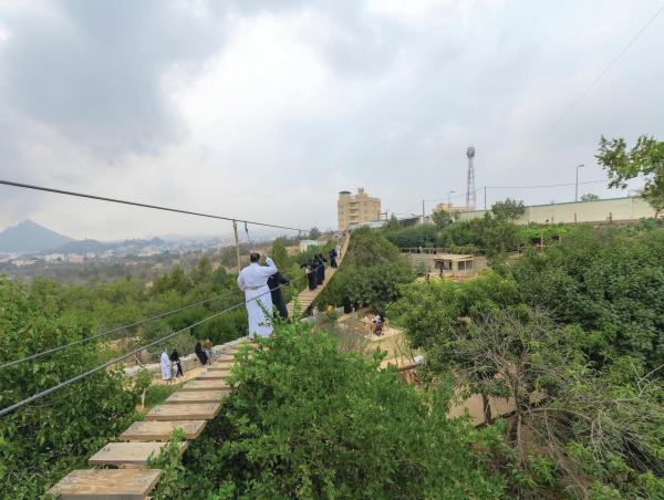 «الجسر».. متنفس السياحة الزراعية الجديد في بلجرشي