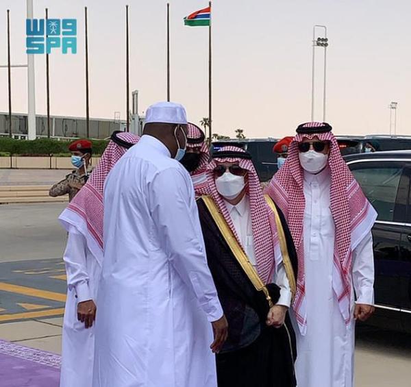 رئيس جامبيا يغادر الرياض